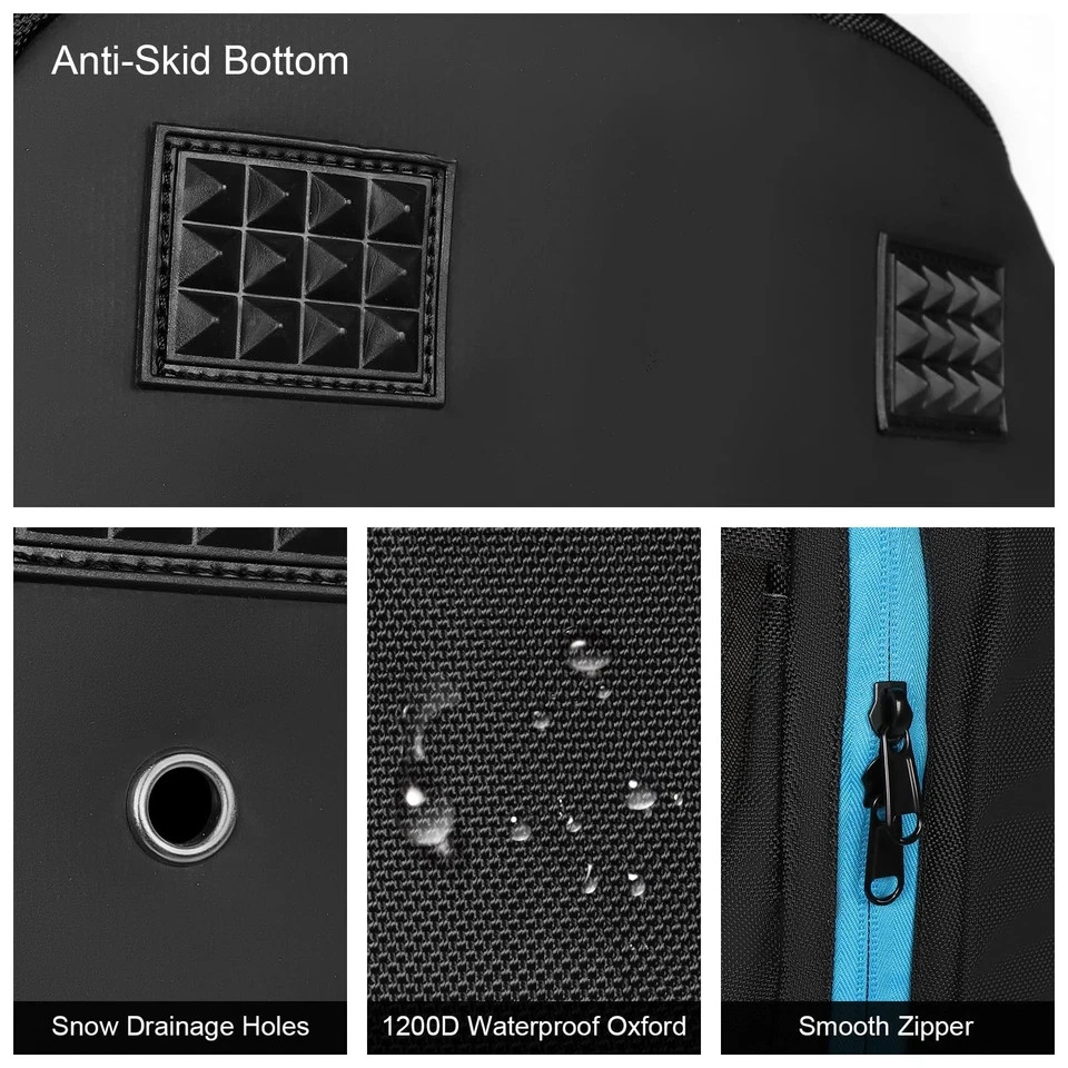 Ski Boot Bag, 50L Ski and Snowboard Boot Travel Backpack Waterproof Large Duf