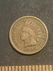 Low Mintage 1906 Indian Head Penny Cent , Very Good, X2832