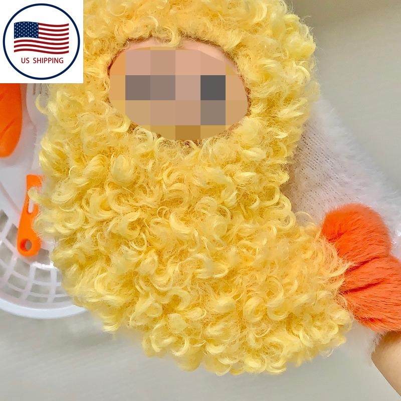 Labubu Fried Shrimp Costume Handmade Outfit for 17cm Plush Doll