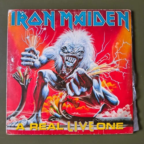 Iron Maiden - A Real Live One BRAZIL 1st press LP 1993 EMI Gatefold