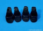 (2) Pair of Vintage Barbie Doll Black OT Open Toe Heels Shoes Japan ~ 1960's