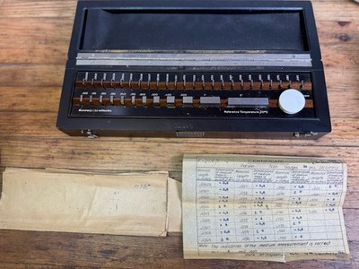 Vintage German 36 Piece Precision Gage Block Set 20°C Complete Excellent Cond.!
