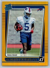 2021 Donruss Press Proof Premium Gold Holo Marquez Stevenson RC #300 Buffalo