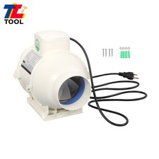 4 Inch Inline Duct Fan Pipeline Ventilation Exhaust Fan 280 CFM for Grow Tent