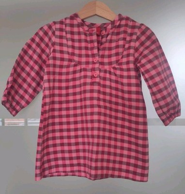 Kleid - Mädchen - Esprit - 74 - rosa/kariert