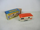 Matchbox Lesney Superfast SF57 Eccles Caravan- beige, stripe with flower, boxed