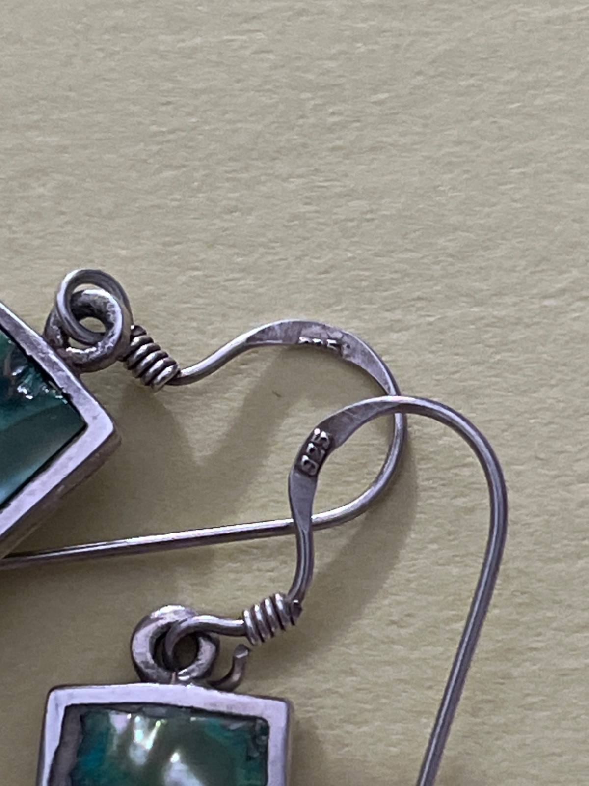 925 sterling silver dangles featuring abalone she… - image 3