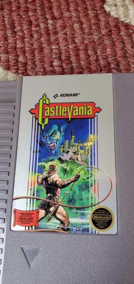 Castlevania NES Hang Tab Box Complete CIB Five 5 Screw 1st Print Box & Manual !! - Image 3 of 4