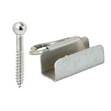 Prime-Line Grey Window Screen Bottom Latch U-Bracket 7/16" Frame 4-Pack