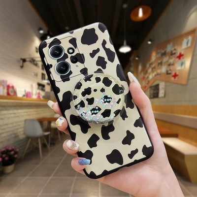 MYDING-Phone Case for Redmi Note12 4G,  Rotatable stand Durable protective TPU