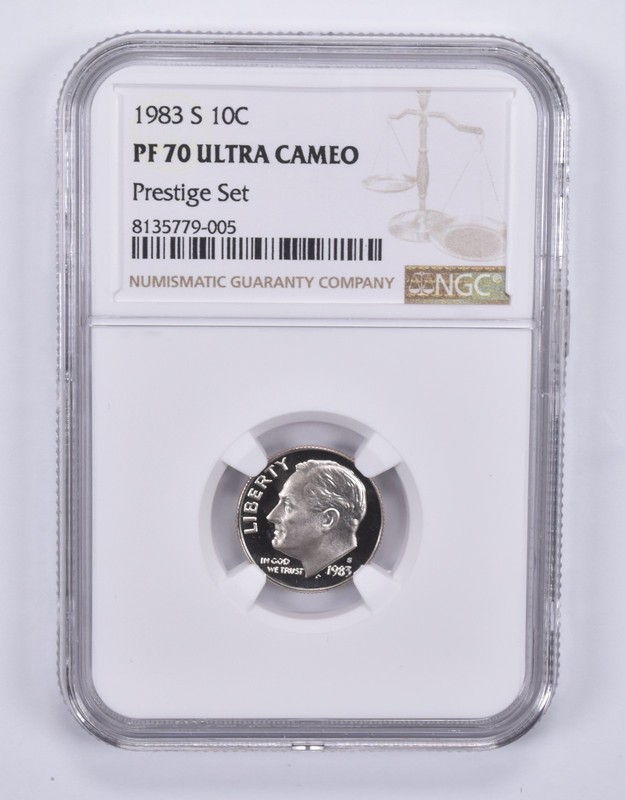 1983-S Roosevelt Dime Prestige Set PF70 UCAM NGC Brown Label *2164