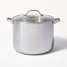 16qt Stainless Steel Stock Pot Silver - Figmint
