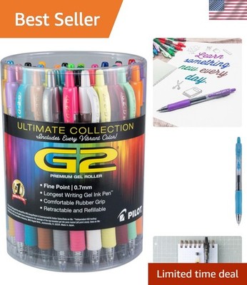 G2  Ultimate Collection Refillable and Retractable Rolling Ball Gel Pens, Fin...