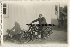 Z3111 Foto 50er Jahre BMW Motorrad Krad  Oldtimer