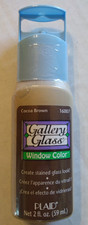 Plaid Gallery Glass Window Color COCO BROWN 16007 Stained Glass Paint 2oz 59ml