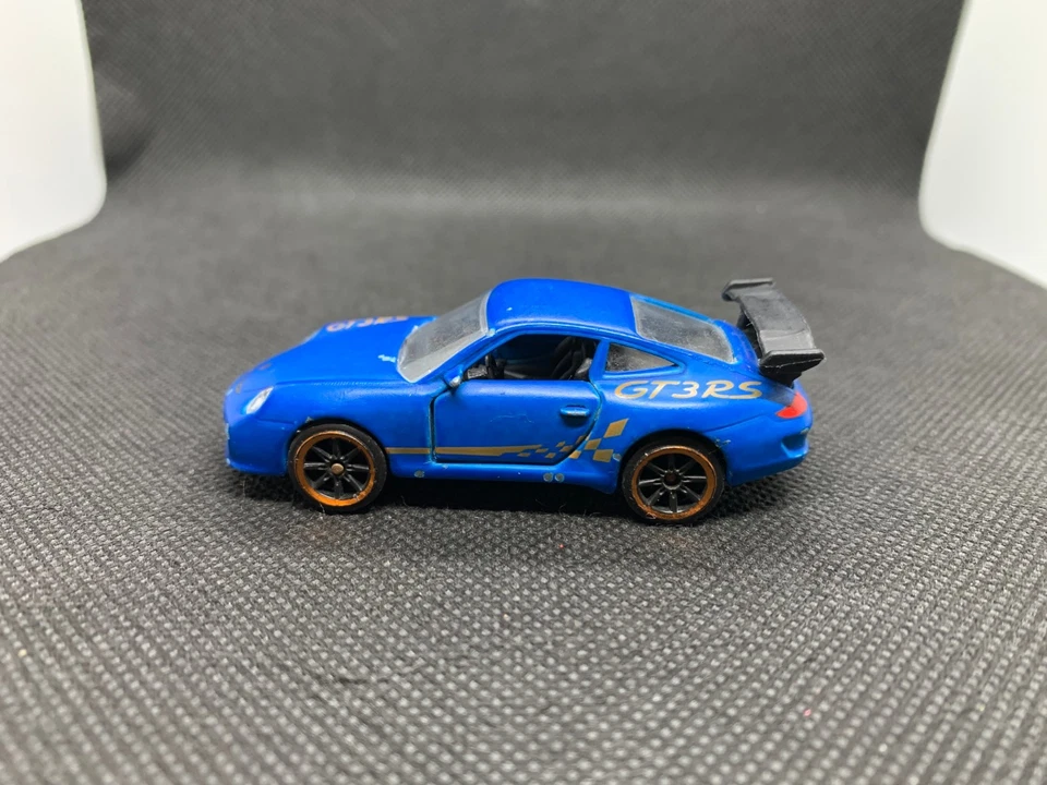 Majorette - Porsche 911 GT3 RS Azul 997 - Diecast - Escala 1:64 - USADO Foto 2 de 4