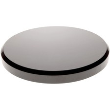 Plymor Black Acrylic Beveled Round Display Base, 9" W x 9" D x 1" H