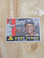1960 Topps Baseball CURT FLOOD #275 St Louis Cardinals Card