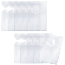Ecocstm 10 Pcs Clear Parking Permit Holder Tag Rear View Mirror Hanger Ecocstm 10 Pcs Clear Parking Permit Holder Tag Rear View Mirror Hanger