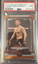 2019 Topps UFC Museum Collection Khabib Nurmagomedov Copper /159 PSA 9 Pop 3