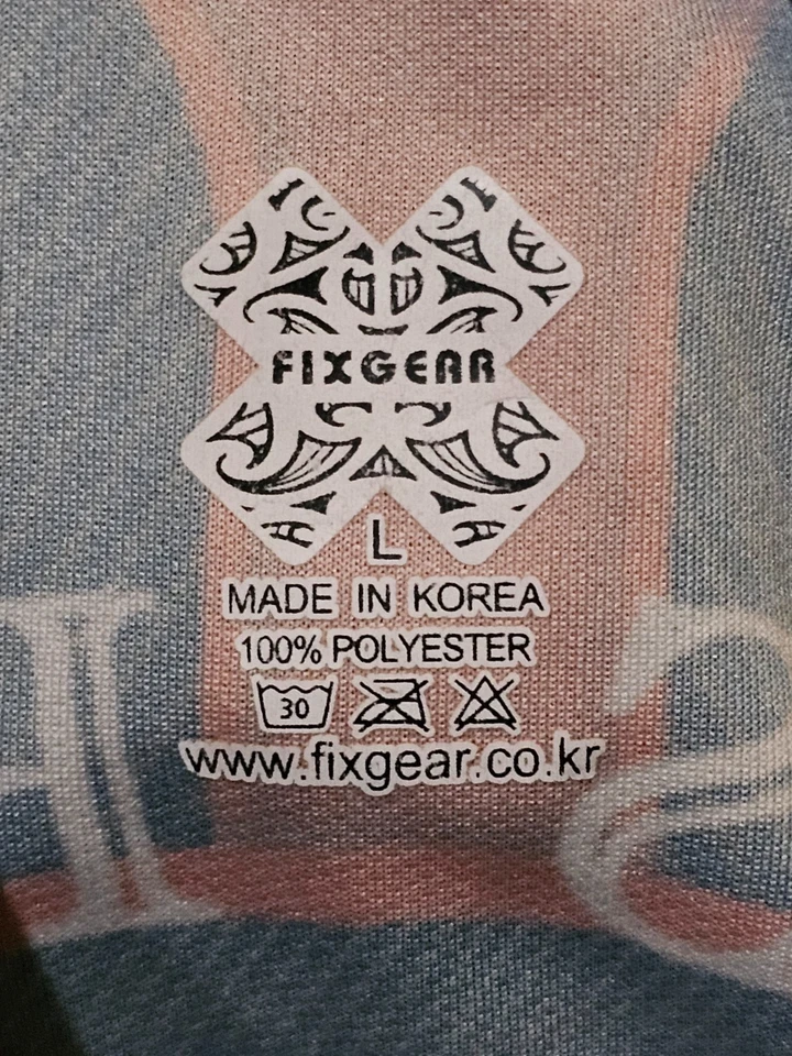 Camiseta FixGear Ciclista Grande Cruzada Estampado Calavera Cremallera Completa Manga Corta Foto 3 de 4