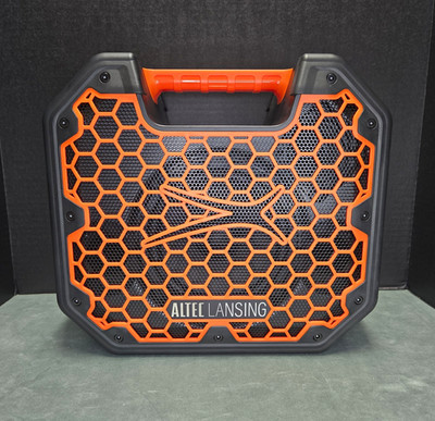 Altec Lansing ToughBoxx Rugged Wireless Bluetooth Speaker Black Orange 70W