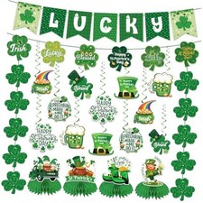 St Patricks Day Decorations, 20Pcs St. Patrick's Day Decorations Banner Set