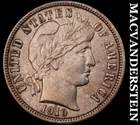 1910 Barber Dime- Silver- Scarce High Grade Luster- No Reserve #J8960