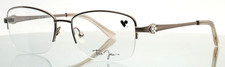 TRES JOLIE 173 220 Toffee Womens Rectangle Half Rim Eyeglasses 53-17-135 B:36