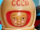 VINTAGE SPACE TOY ASTRONAUT GAGARIN DOLL 1960 CCCP USSR LARGE 1st MAN IN GALAXY