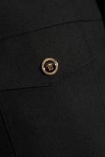 Versace Black Wool Cavalry Blouson Overshirt - Image 4 of 4