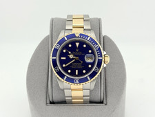 Rolex Submariner Blue 16613 40mm Blue Dial Blue Bezel 18k Yellow Gold Steel