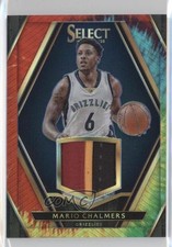 2015-16 Panini Select Swatches Tie-Dye Prizm 21/25 Mario Chalmers #54 7m4