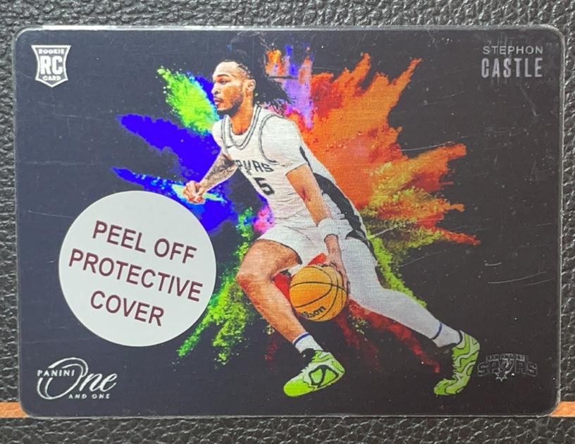2024-25 Panini One And One Stephon Castle #3 Black Color Blast Case Hit SSP