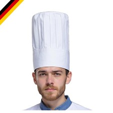 Kochmütze Unisex - verstellbar, waschbar, Baumwolle-Polyester, weiß