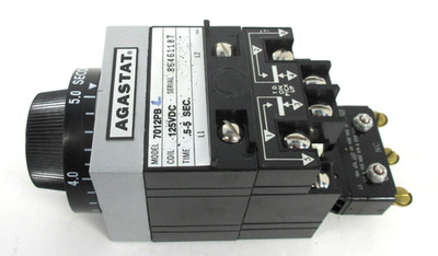 Agastat 7012PBL Timing Relay. Coil 125VDC Time: .5-5 Seconds. Open Box