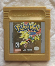 Pokemon Gold Version Nintendo Gameboy Color Authentic Tested works Dry battery