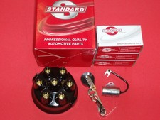 1937-40 48-52 Chevy Distributor Cap Rotor Points Condenser Set Chevrolet