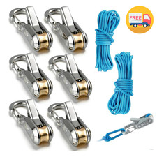 6 Pack Adjustable Rope Tensioners for Camping, Boats & Outdoor Gear