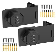 90 Degree 3-Digit Combination Cabinet Lock 2, Black 