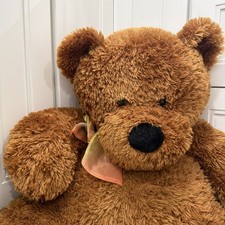 Vintage Toys R US Animal Alley Large Golden Brown Teddy Bear 36  Plush RARE