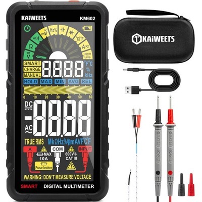 Smart Multimeter Rechargeable Electrical Tester with Auto Ranging Digital Vol...