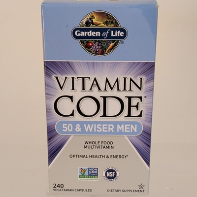 #ad Garden of Life Vitamin Code 50 amp; Wiser Men Multivitamin 240 Non GMO Exp 09 2027 $30.00