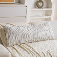 Grey Bohemian 14x36 Inch Long Lumbar Pillow Cover   Decorative Accent