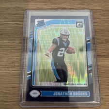 2024 Panini Donruss Optic - Rated Rookie Jonathon Brooks #258 Purple Shock Prizm