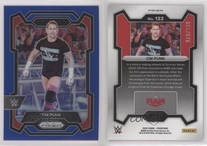 2024 Panini Prizm WWE Blue Prizm /199 CM Punk #122