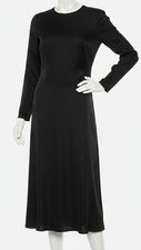 Valentino Garavani Women Black silk midi dress Size 44