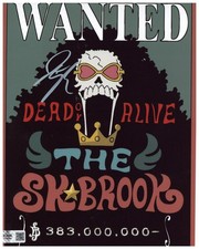 Ian Sinclair Signed 8x10 Photo One Piece Anime Brook Autographed Zobie COA