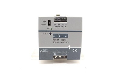 SolaHD SDP 4-24-100RT SDP Series DIN Rail Power Supply | 24V DC | 4.2A | 100W