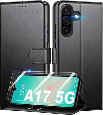 Hülle für Samsung Galaxy A17 5G, Leder Wallet Magnet Flip Ständer Handy Cover